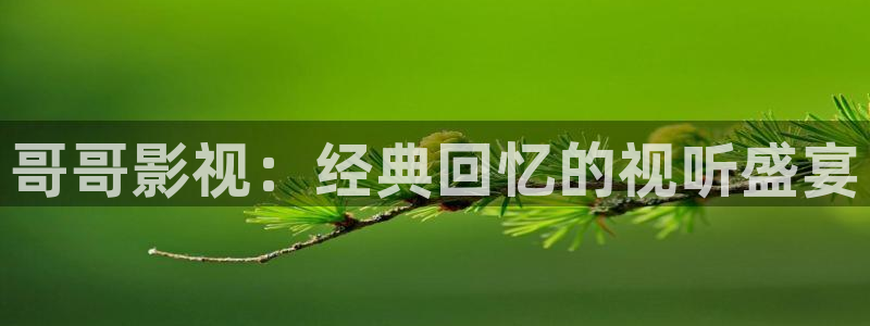 桃花影院久久久：哥哥影视：经典回忆的视听盛宴